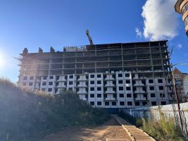 Корпус 8: монолитные работы, кладка стен